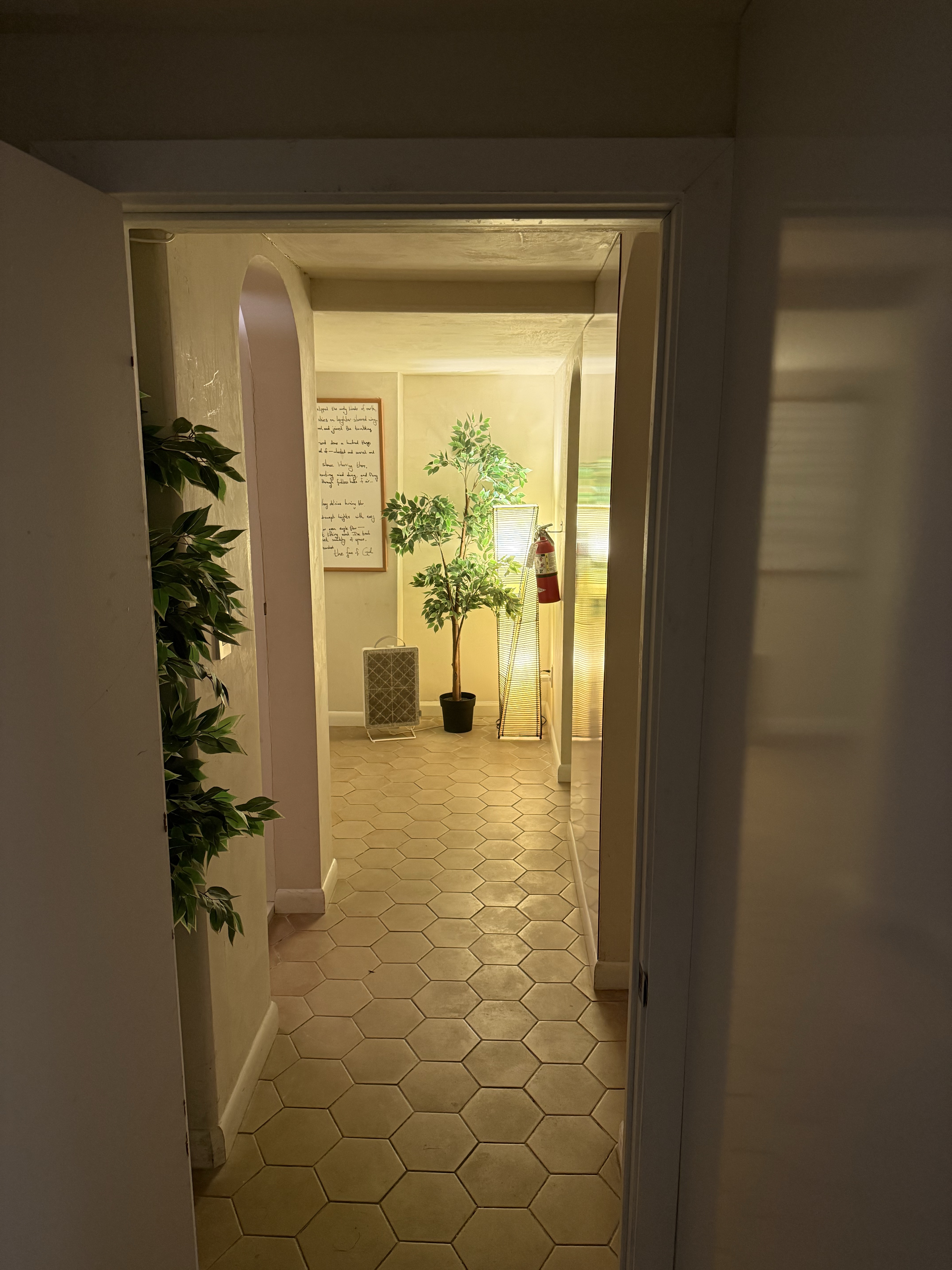 hallway into the depths of the Bayesment