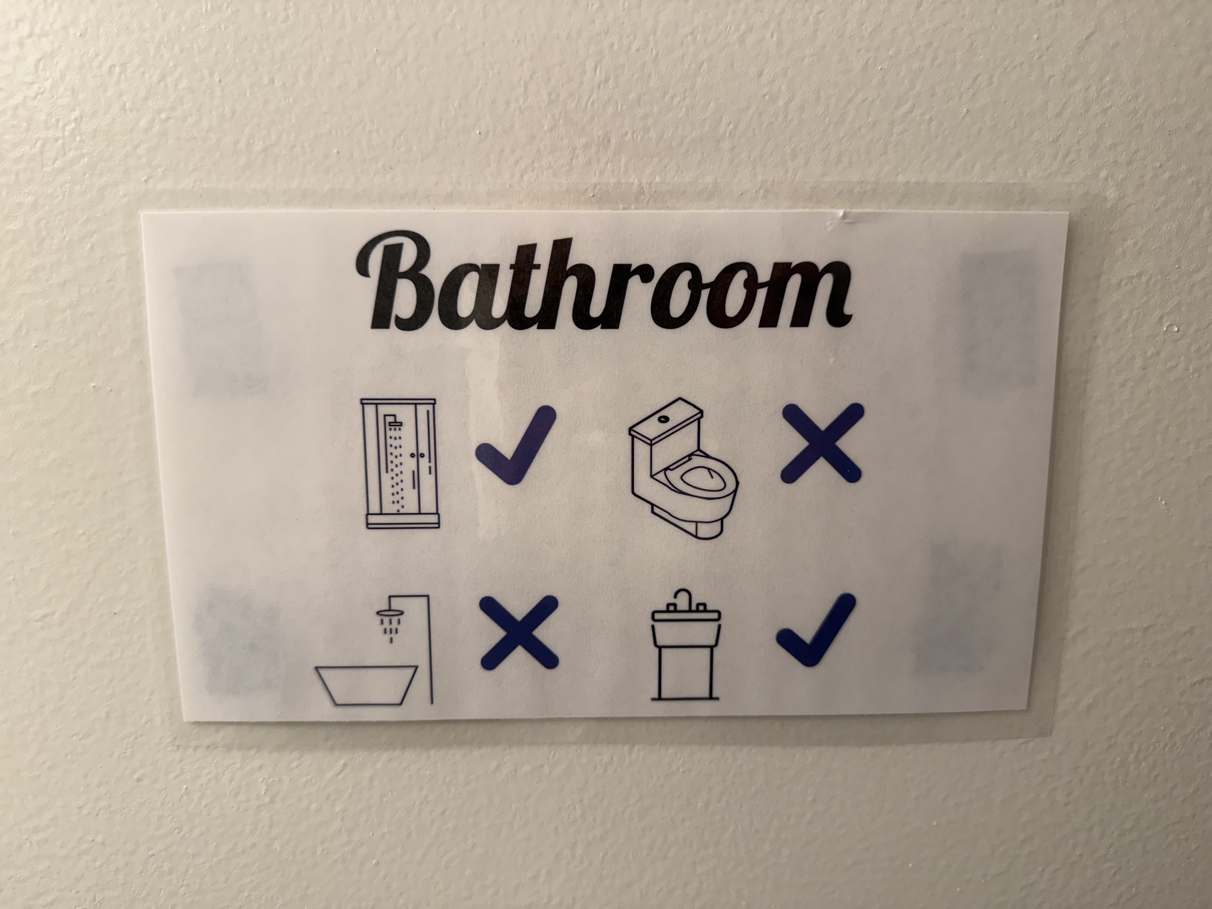 bathroom sign