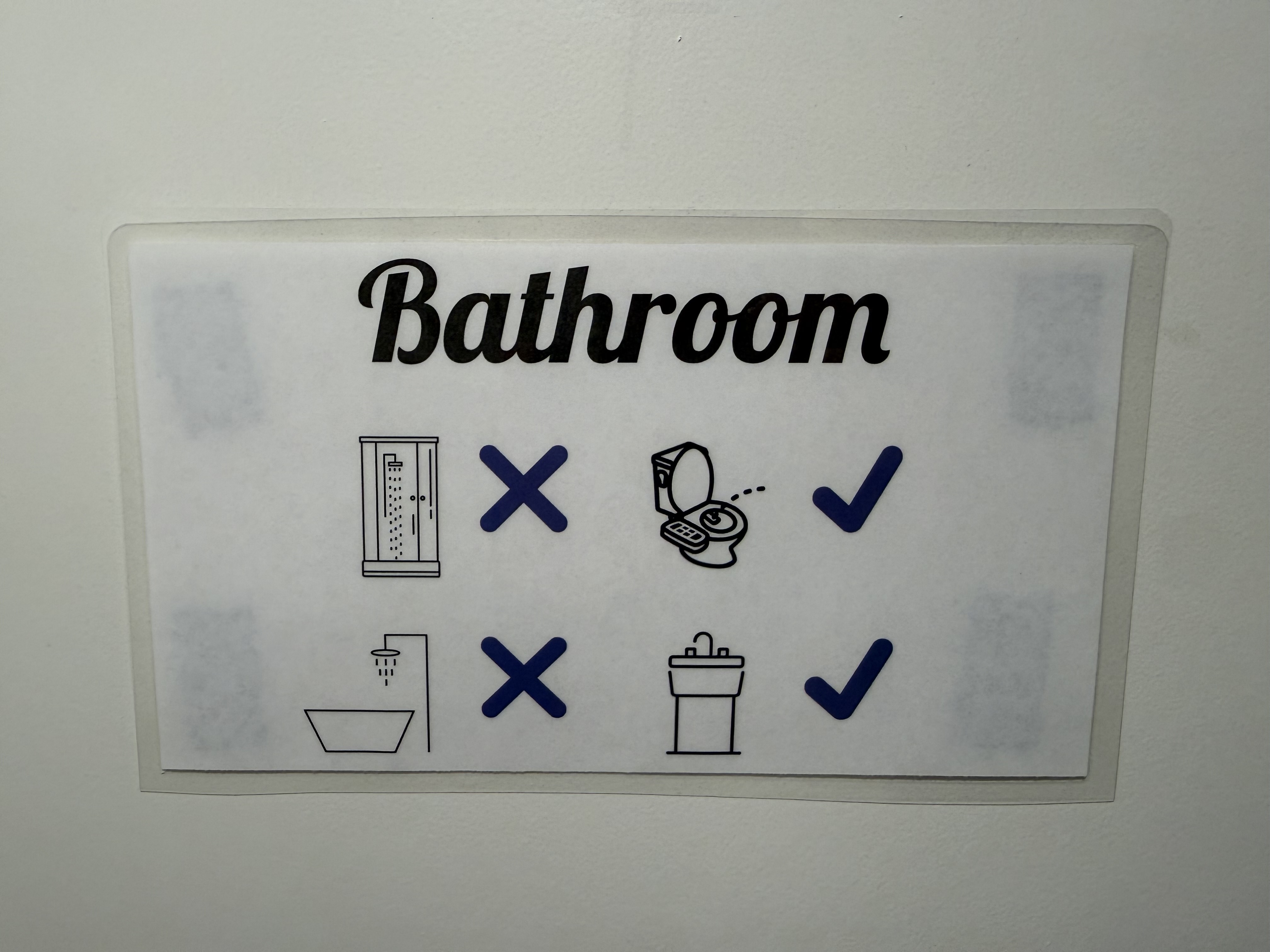 bathroom sign