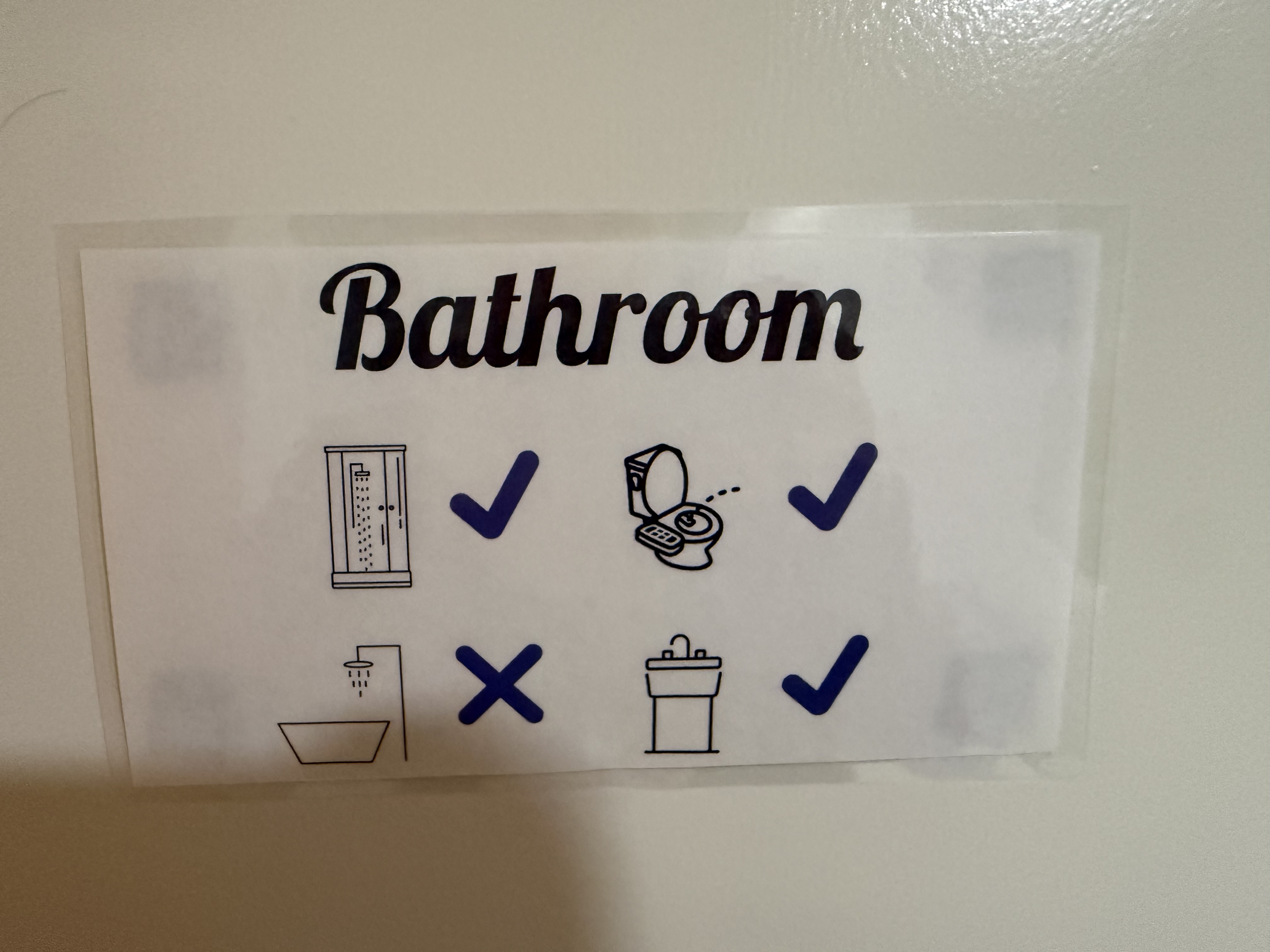 bathroom sign