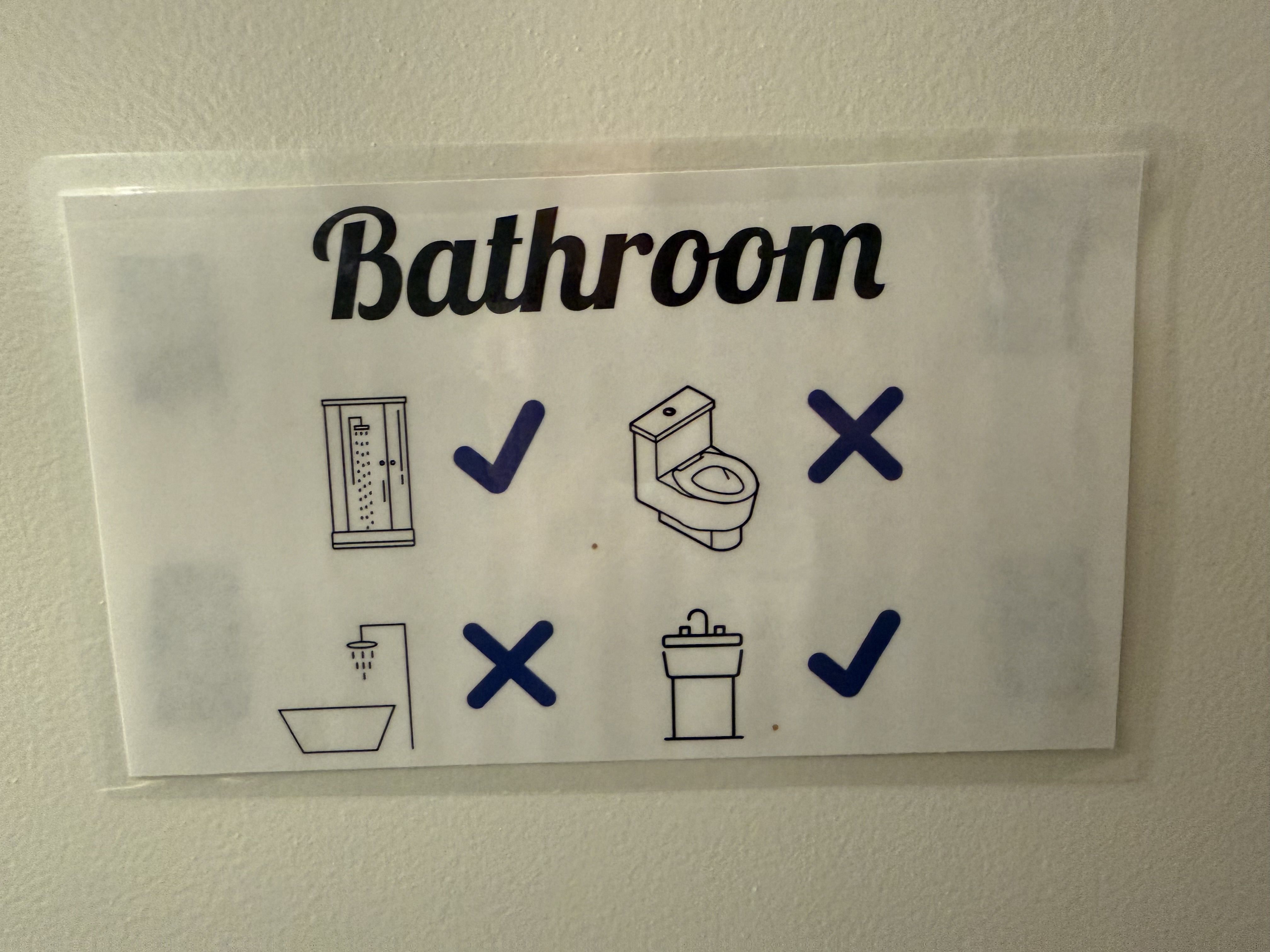 bathroom sign